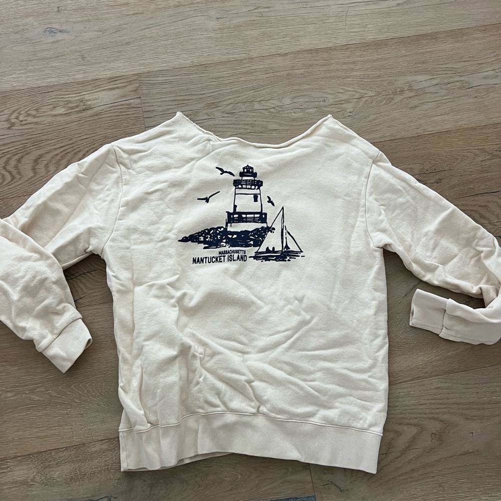 Off the shoulder brandy Melville sweatshirt